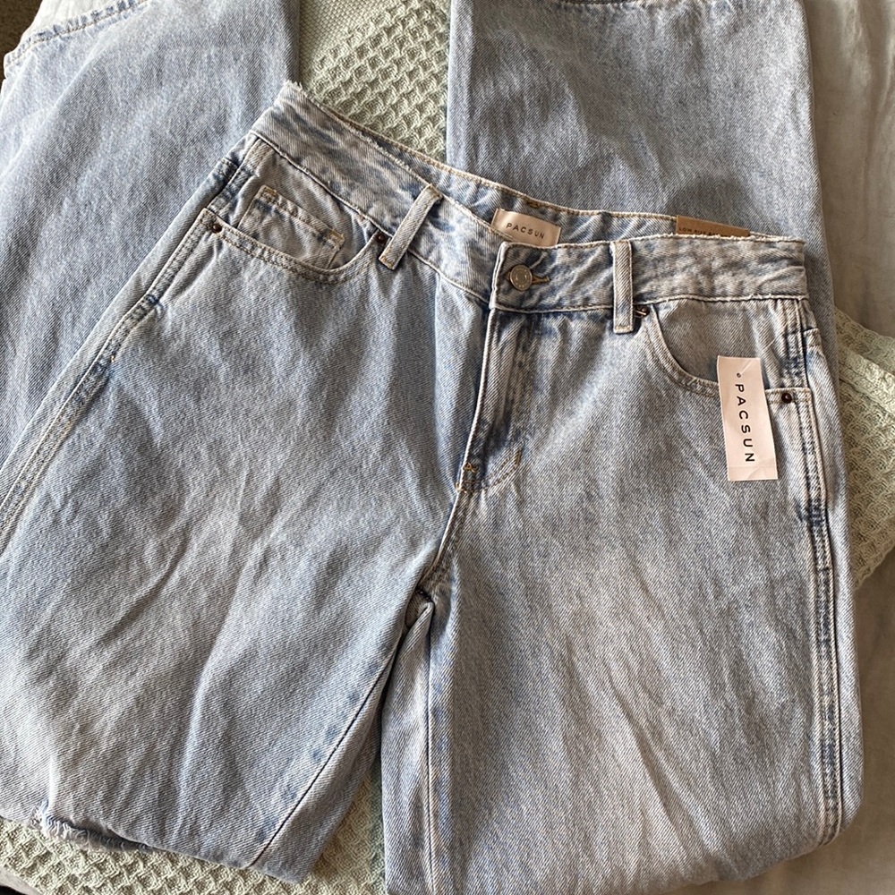 PACSUN Distressed Low Rise Baggy Jeans